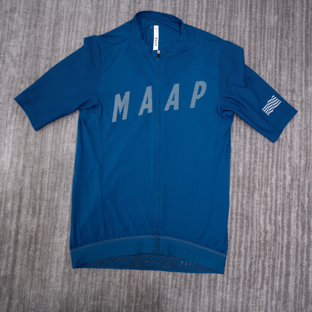 MAAP Pro Fit Jersey Mens XL Blue Excellent Short Sleeve Cycling Top